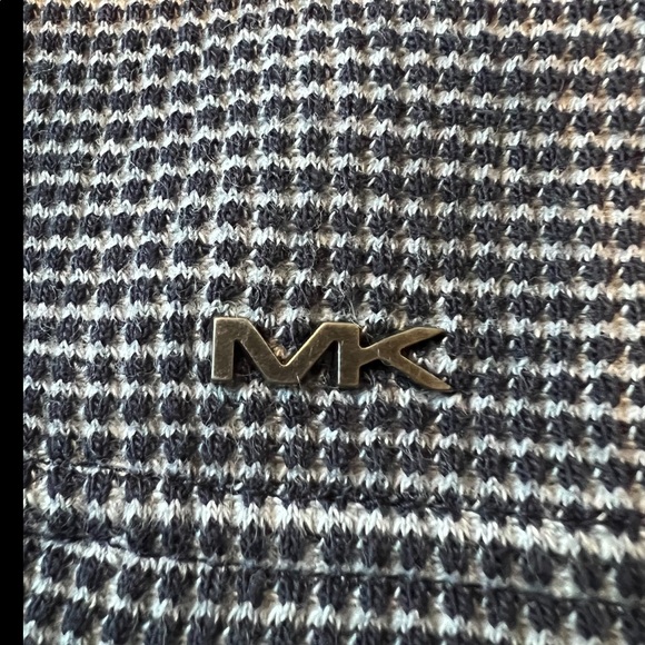 Michael Kors Mens Gray Long Sleeve 1/4 Zip Button Pullover Sweater Size M - NEW - Picture 3 of 5